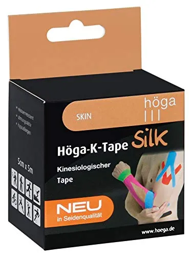 Höga-K-Tape-Silk skin kinesiologischer Tape in Seidenqualität, 5 cm x 5m