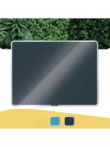 Leitz Cosy Whiteboard aus Glas 40 x 60 cm Samtgrau - Magnetisches Glas-Whiteboard (40 x 60 cm) mit rahmenlosem Design. Ideal für intensiven Gebrauch, extrem leicht abwischbar und widerstandsfähig gegen Flecken und Kratzer. Perfekt für Konferenzen und kreative Präsentationen.