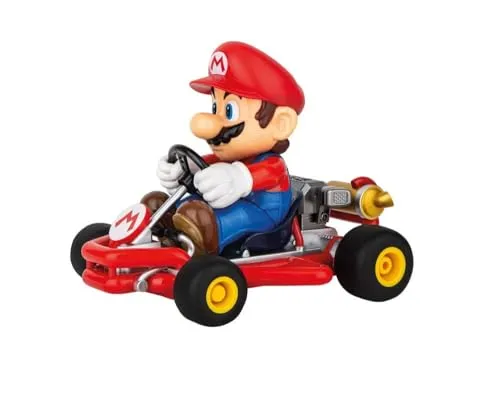 Carrera RC I 2,4GHz Mario Kart Pipe Kart - Offiziell lizenziertes Mario RC-Fahrzeug - App- & ferngesteuerte Autos mit authentischem Mario Kart-Design und vollständiger Fahr- und Lenkfunktion für spannende Rennen; inkl. langlebigem Akku und USB-Schnellladekabel.
