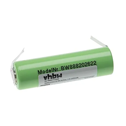 vhbw Akku kompatibel mit Panasonic ER200, ER210, ER211 Rasierer (2500 mAh, 1,2 V, NiMH)