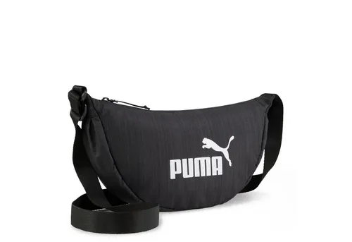 PUMA Damen Base Half Moon Bag - Stilvolle Handtasche in Schwarz - Damen-Schultertaschen mit einzigartigem Halbmond-Design, ideal für den Alltag und sportliche Looks.