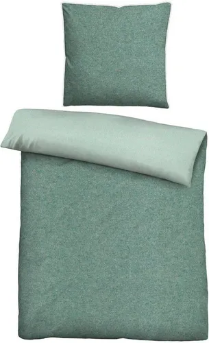 biberna Melange-Flanell Bettwäsche 135x200 cm von biberna