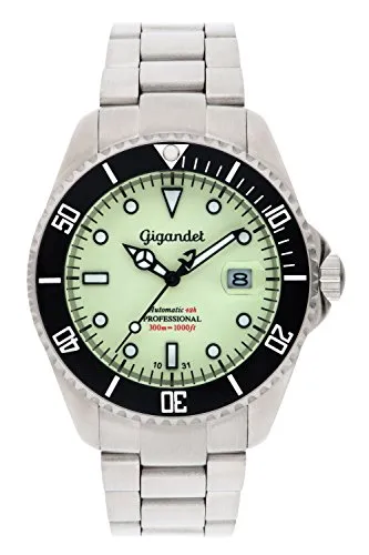 Gigandet Herrenuhr Automatik Analog mit Edelstahlarmband Sea Ground G2-011