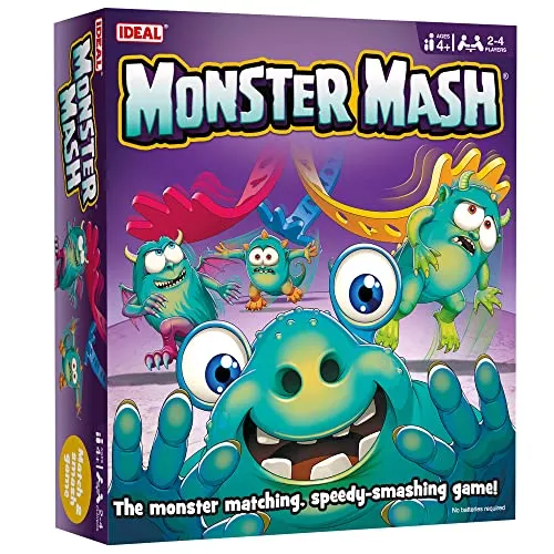 IDEAL Monster Mash: Das Monster-Matching, Speedy-Smashing-Spiel, Kinderspiele, für 2–4 Spieler, ab 4 Jahren