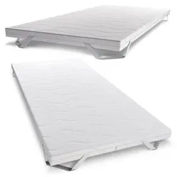 KNERST Topper Matratzentopper 5cm Höhe - Matratzenauflagen, atmungsaktiv und ergonomisch, mit abnehmbarem, waschbarem Bezug für einfache Pflege und ideal für Allergiker.