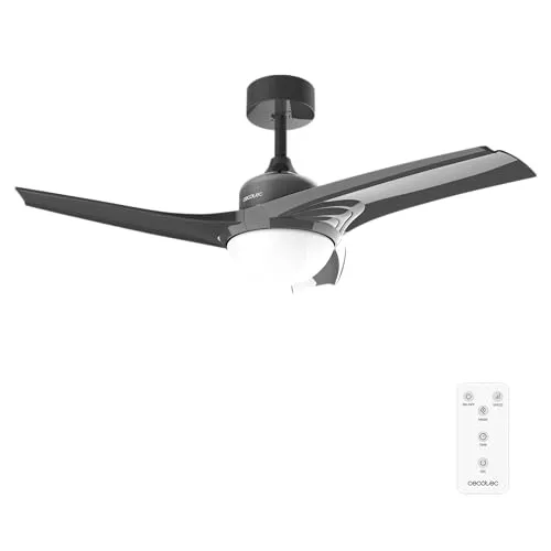 Cecotec Deckenventilator EnergySilence Aero 470 - Effizienter Deckenventilator mit 55 W Kupfermotor, 106 cm Durchmesser, 3 Geschwindigkeiten und Fernbedienung für optimalen Luftstrom und komfortable Steuerung.