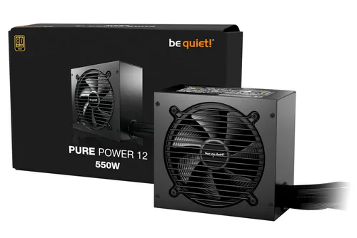 be quiet! PURE POWER 12 550W - 80 PLUS Gold PC-Netzteil, leise und leistungsstark für High-End GPUs mit PCIe 5.1 Unterstützung