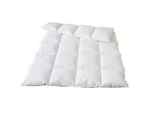 Traumina Plume Bio Daune Einziehdecke WK4 - 155x200cm - Bettdecken aus 100% Bio-Gänsedaunen, ideal für kalte Nächte. Hergestellt aus ökologisch gehaltenen Tieren, GOTS-zertifiziert und bis 60° C waschbar.