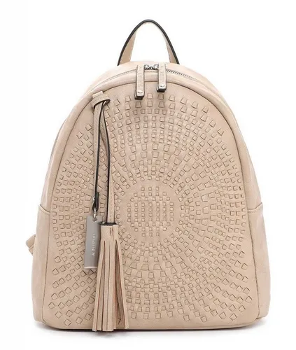 SURI FREY Rucksack Ruby - Vintage Rucksacktasche im gewebten Design, geräumiges Hauptfach mit mehreren Fächern für optimale Organisation und eleganter Look für jeden Anlass.