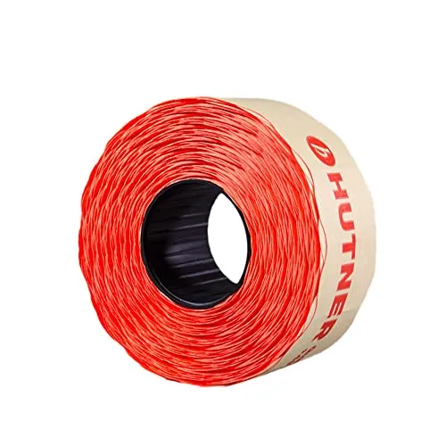 Rollen Preisetiketten 26x12 Sato/Samark leucht-rot permanent | 15.000 Etiketten | Preisauszeichner Etiketten | HUTNER 10