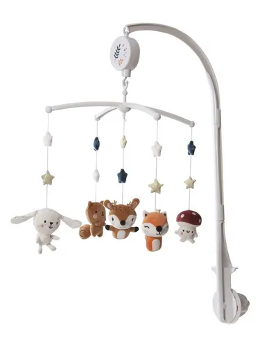 Vertbaudet Musikmobile Märchenwald, Mehrfarbig - Baby Mobile im Märchenwald-Design, fördert die Sinne Ihres Babys mit sanften Melodien und bunten Figuren.