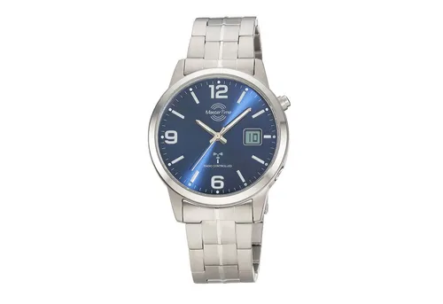 Master Time Funk Quarz Herren Uhr MTGT-10953-32M - Armbanduhren für Herren mit automatischer Zeitsynchronisation und 5 bar wasserdicht – ideal für den Alltag mit elegantem Titanarmband.