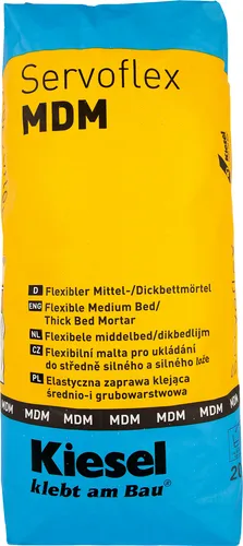 Kiesel Servoflex MDM Mittel/Dickbettmörtel 20kg