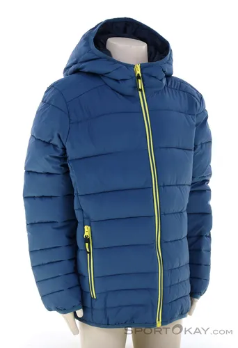 CMP KID Jacket FIX Hood bluestone-b. blue (05NU) 140 - Funktionsjacke für aktive Kinder, wasserabweisend und mit innovativer 'Feel Warm Flock' Wattierung für optimale Wärme und Bewegungsfreiheit.