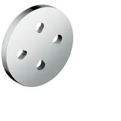 hansgrohe Fliesenausgleichsscheibe 98681000 d= 80mm, für Showerpipe, Kunststoff, chrom
