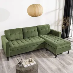 riess-ambiente Ecksofa STOCKHOLM 220cm grün in grün von Riess-Ambiente