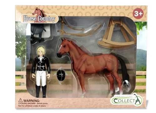 Collecta Turnier Reiter Spielfigur mit Zubehör Pferd