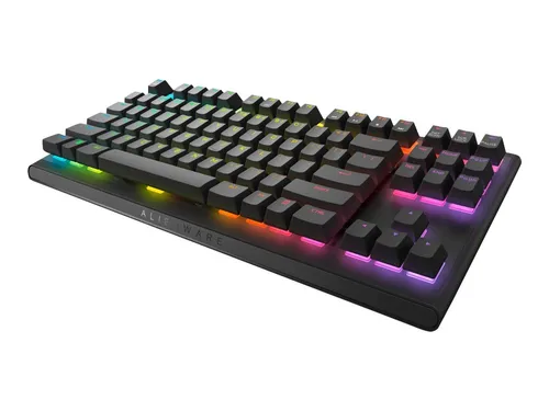 Alienware AW420K - Dark Side of the Moon Gaming Tastatur - Notebook Tastaturen, ergonomisches Design mit CHERRY MX Red Schaltern und beeindruckender RGB-Hintergrundbeleuchtung für ein optimales Gaming-Erlebnis.