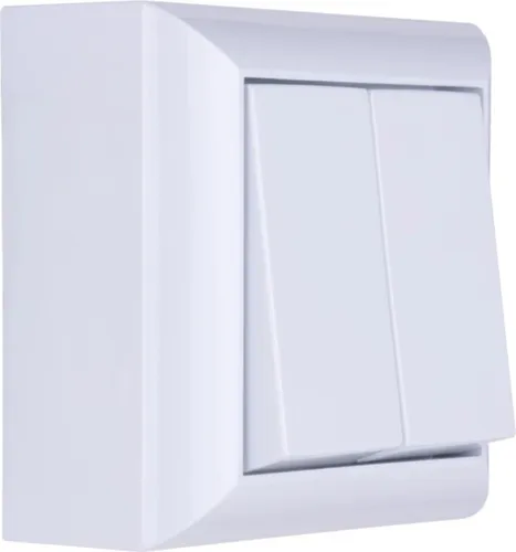 REV PlanoLuxe Aufputz Serienschalter weiß von REV