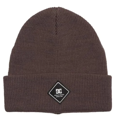 DC Shoes Label - Mütze für Männer - Stylische Mütze aus recyceltem Polylana-Material, das Polyester und Acryl kombiniert. Der geprägte Silikon-Patch sorgt für einen modernen Look. Ideal für jeden Anlass.