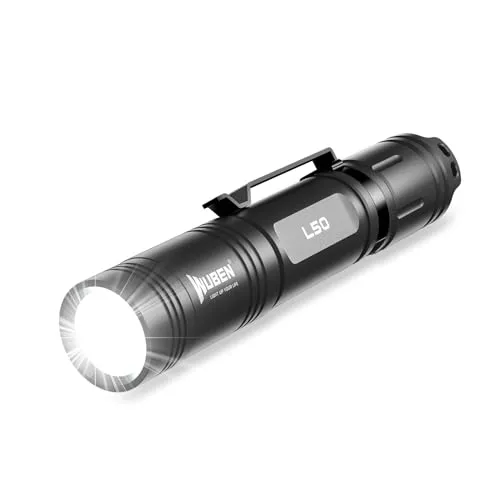 WUBEN L50 LED Taschenlampe 1200 Lumen Super Hell Taschenlampe USB Aufladbar Taktische Flashlight 5 Modi Wasserdicht IP68 Handheld Klein touch Für Outdoor Camping Wandern Notfall