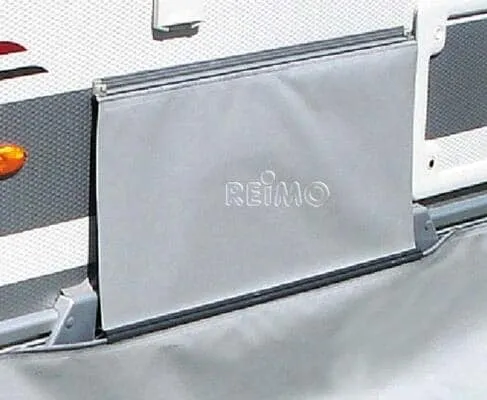 Hindermann Standard-Radkastenabdeckung 150x85cm - Bodenschürzen & Radkastenabdeckungen, winterfestes Planenmaterial für optimalen Schutz, inklusive verbindungsprofil.