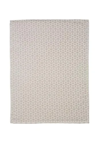Alvi Microfaserdecke 75x100cm, Babydecke, waschbar, weich, mit bunten Motiven, für Mädchen und Jungen Raute Taupe - Taupe