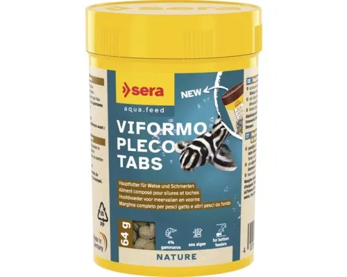 Futtertabletten sera Viformo Pleco Tabs 100 ml (64 g), Wels- und Schmerlenfutter