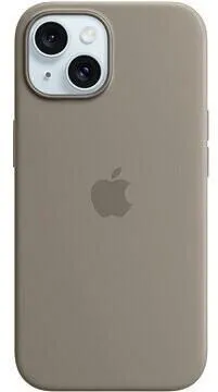 Apple Silicon Case MagSafe Backcover für iPhone 15 Plus - Tonbraun, stoßfest und induktives Laden für optimalen Schutz und elegantes Design