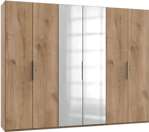 Wimex Kleiderschrank Level by fresh to go mit Spiegeltüren - Kleiderschrank mit elegantem Design und Spiegeltür für ein größeres Raumgefühl. Viel Stauraum für Bekleidung und integrierte Sockelhöhenverstellung für einfache Montage.