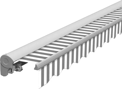 Eclipse Kassettenmarkise 3,50 x 3,00 Meter - Kassettenmarkise für optimalen Sonnenschutz, manuell bedienbar und ideal für Terrassen oder Balkone.