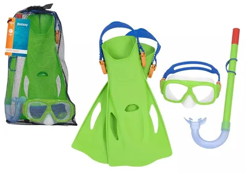 BESTWAY Tauchset 25019 – Maske, Schnorchel & Flossen in Grün