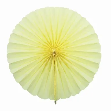 Creativery 1 Papierfächer 20cm (Creme/hellcreme 820) / Deko Papier Fächer Rosetten Blumen Raumdeko Papierrosetten Hängedeko