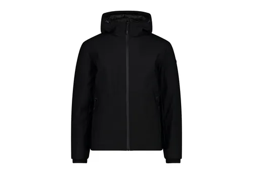 CMP MAN Jacket FIX Hood nero (U901) 56 - Herren Funktionsjacke mit Sorona Aura Flock, wasserabweisend und atmungsaktiv. Ideal für den urbanen Alltag, bietet sie hohe Isolationsfähigkeit und Komfort bei jedem Wetter.