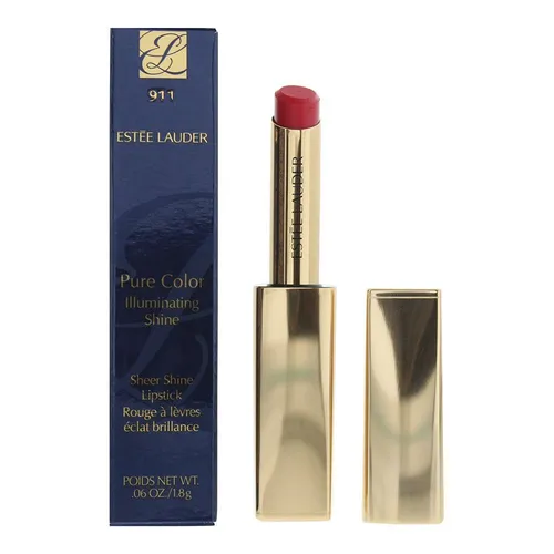 ESTÉE LAUDER Pure Color Illuminating Shine Lippenstift - Lippenstift in der Farbe Nr. 911 Pink Flamingo, mit feuchtigkeitsspendendem Hanföl und Extrakten für strahlende, gepflegte Lippen.