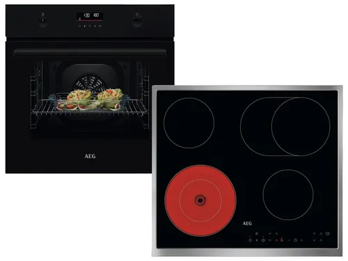 AEG AB32BP1 Backofen Set mit Glaskeramikkochfeld