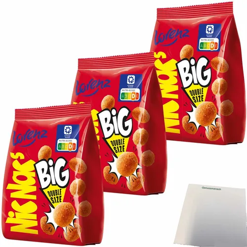 Lorenz Nic Nac´s Bignac´s in knuspriger Hülle pikant gewürzt 3x110g Packung