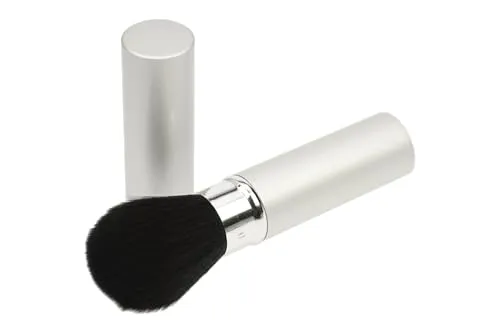 Fantasia Puderpinsel mit Kappe – Professioneller Makeup Pinsel aus Naturhaar - Der ideale Puder- & Rougepinsel für ein gleichmäßiges Makeup. Praktisch einziehbar mit Kappe, perfekt für unterwegs. Hochwertiges Naturhaar sorgt für sanftes Auftragen und ein makelloses Finish.
