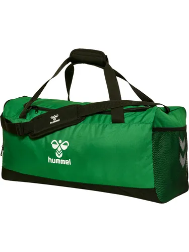 Hummel Sporttasche Core 2.0 M - Grün, 45 Liter mit Schuhfach - Sonstige Sporttaschen mit praktischem Schuhfach, stabilisierendem Boden und verstellbarem Schultergurt für optimalen Tragekomfort.