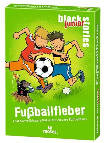 moses 90093 Black Stories Junior Fußballfieber