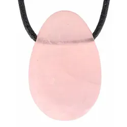 Rosenquarz Tropfenanhänger