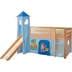 Spielbett Kasper ca. 90x200 cm Echtholz/Blau