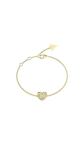 GUESS Damen-Armband Herz Pave Goldfarben S JUBB05461JWYGS in gold von GUESS