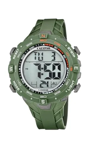Calypso Digitale Herrenuhr Kautschuk Grün in grün von Calypso