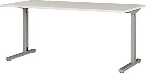 Germania Schreibtisch Profi 3.0 – Höhenverstellbar in lichtgrau - Kinderschreibtisch, manuell höhenverstellbar von 70-80 cm, ideal für ergonomisches Arbeiten und Made in Germany.