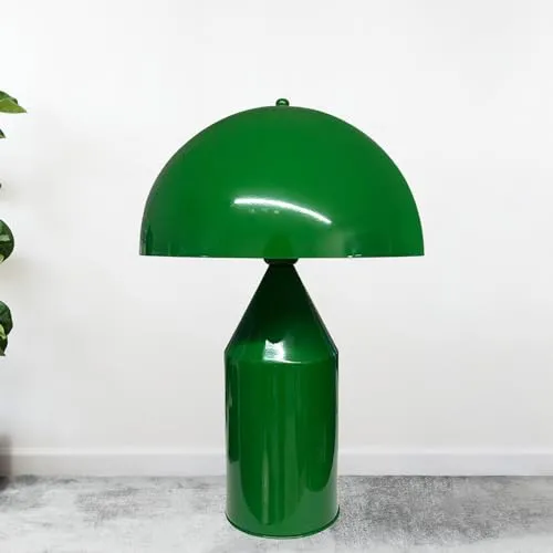 bamyum Lipeo Tischlampe Retro - Pilz Lampe Klein Grün - Tischlampen im Vintage-Stil, ideal für Schlafzimmer und Arbeitszimmer. Hochwertige Materialien und dimmbar für eine angenehme Atmosphäre.