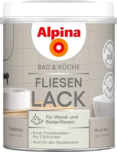 Alpina Fliesenlack Bad & Küche 2K Treibholz 750 ml von Alpina