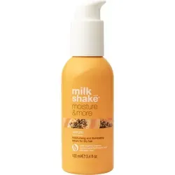milk_shake Moisture & More Hair Serum 100 ml - Haarserum für trockenes Haar, spendet intensive Feuchtigkeit und sorgt für sofortigen Glanz. Angereichert mit Hyaluronsäure und Bio-Papaya-Extrakt für gesünderes, geschmeidigeres Haar.