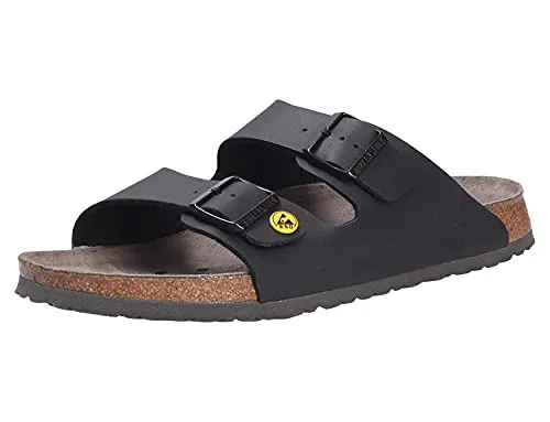 Birkenstock ESD-Sandale Arizona, Größe 37, schwarz - Wanderschuhe mit ESD-gerechtem Design, anatomisch geformtem Kork-Latex-Fußbett und verstellbarer Dornschnalle für optimalen Tragekomfort.