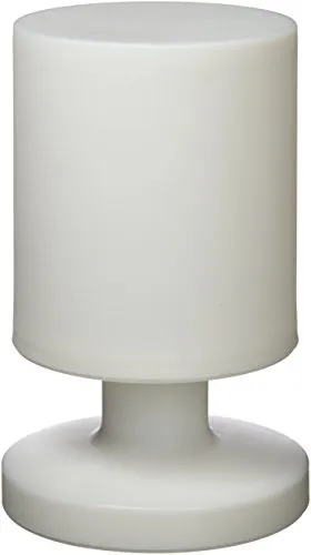 Reality Leuchten R57071101 A+, LED Akku Aussenleuchte, Acryl, 1,5 watts, Weiß, 13.0 x 13.0 x 20.5 cm [Energieklasse A+]